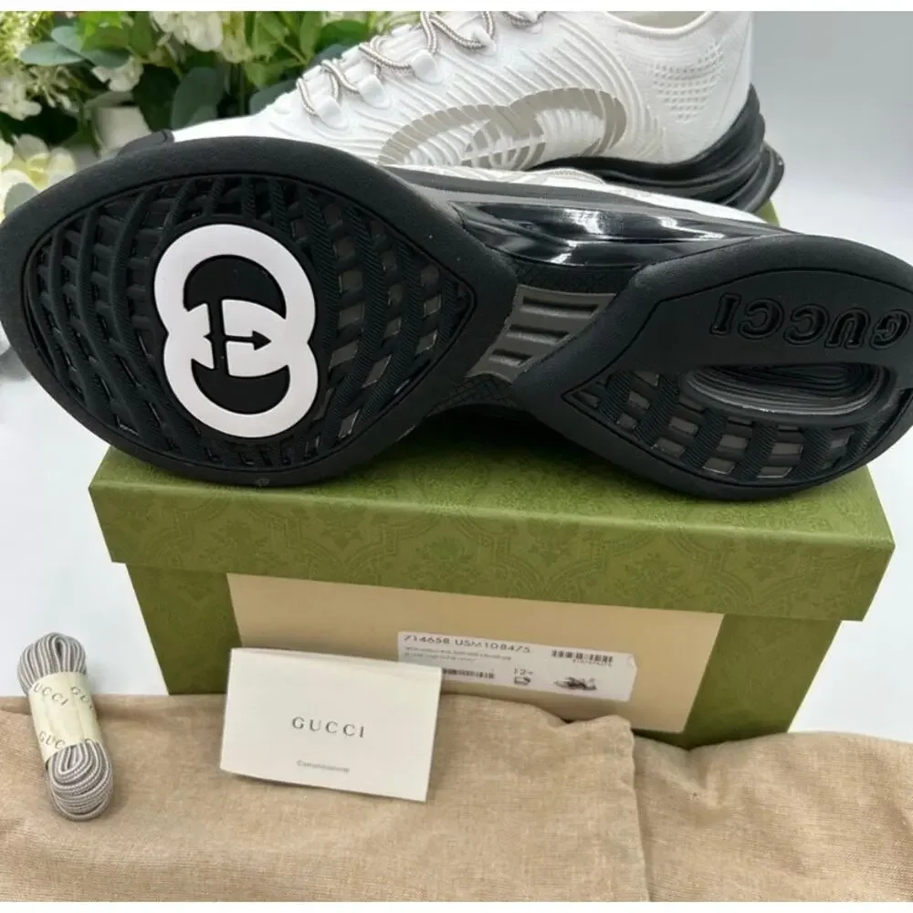 Men's Gucci interlocking G run trainer size 12.5 made in Italy